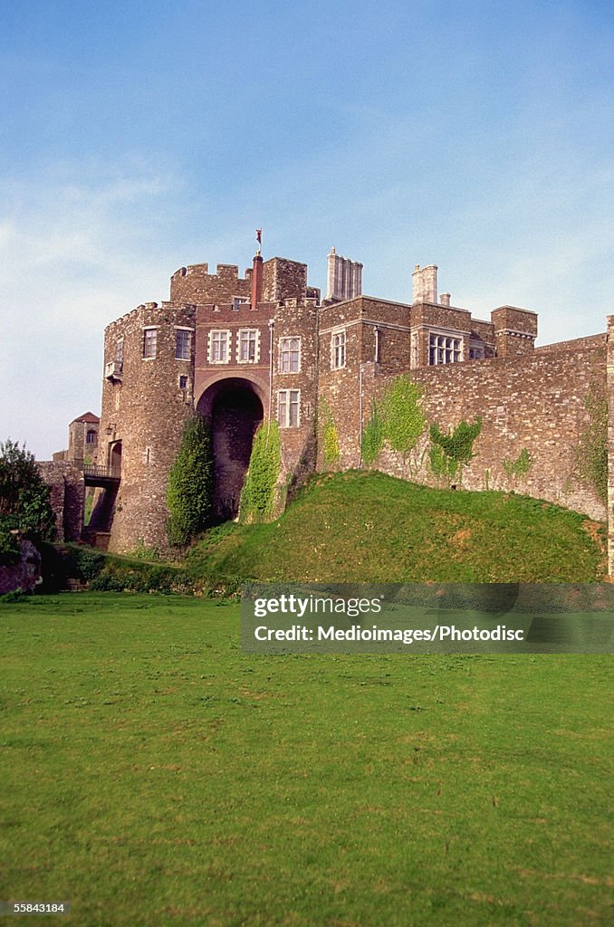 Facade of the Dover Castle, Kent, England