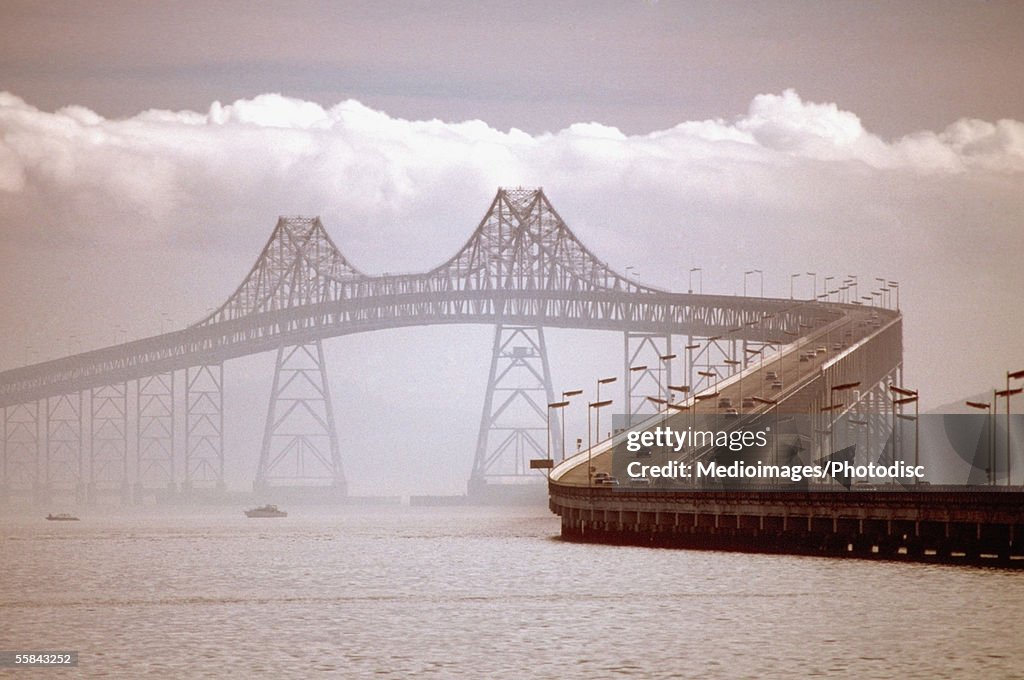 Clouds over Richmond-San Rafael Bridge, California, USA