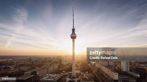 berlin - television tower berlin stock pictures, royalty-free photos & images