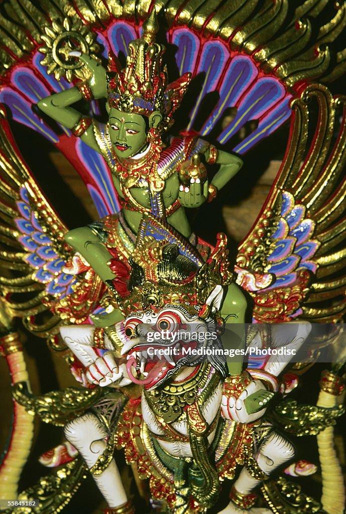Close-up of the statues of Hindu Gods, Bali, Indonesia
