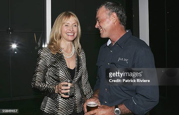 Author Lizzie Spender and Horse Whisperer Ron Kerr attend the launch of her book "Wild Horse Diaries" at the Art Gallery of New South Wales on...