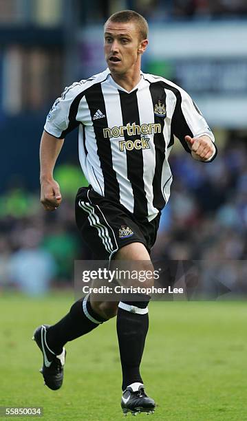 Lee Clarke of Newcastle United pictured during the Barclays Premiership match between Portsmouth and Newcastle United at Fratton Park on October 1,...