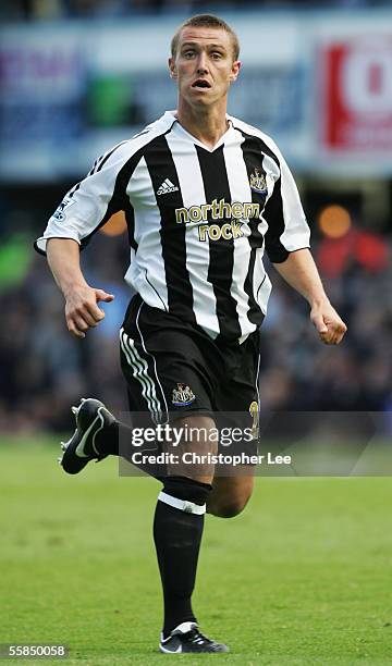 Lee Clarke of Newcastle United pictured during the Barclays Premiership match between Portsmouth and Newcastle United at Fratton Park on October 1,...