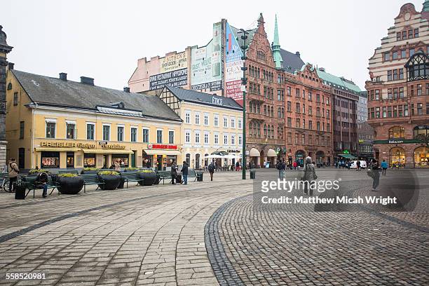 the architecture of malmo, sweden - malmö stock pictures, royalty-free photos & images