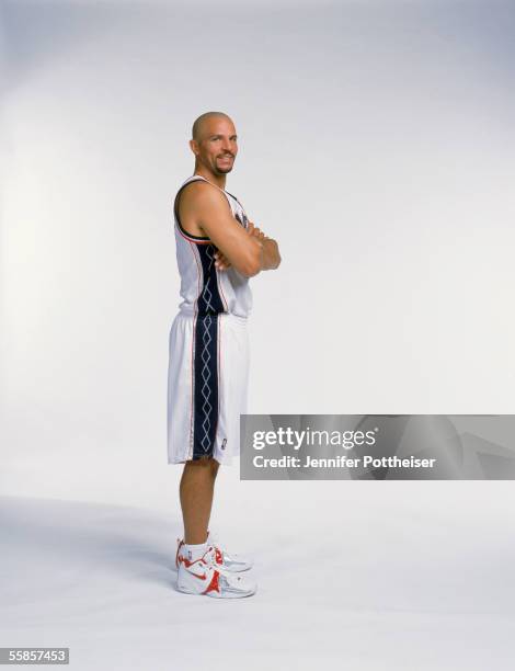 Jason Kidd of the New Jersey Nets poses for a portrait during the New Jersey Nets Media Day on October 3, 2005 in East Rutherford, New Jersey. NOTE...