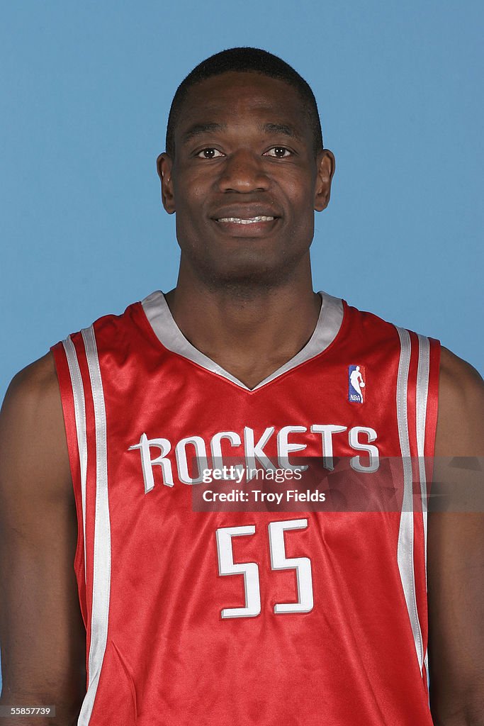 Mutombo Rockets Dikembe Mutombo of the Houston Rockets poses for a head shot during ...