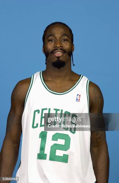 Ricky Davis of the Boston Celtics poses for a portrait during the Celtics Media Day on October 3, 2005 at the Celtics practice facility in Waltham,...