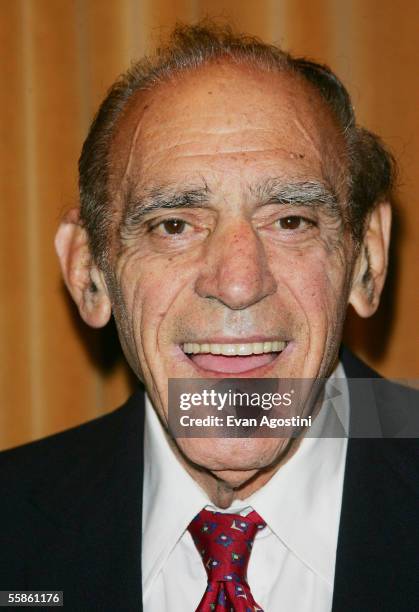 Actor Abe Vigoda attends The Motion Pictures Club's 65th Annual Awards & Installation Luncheon at the Marriott Marquis Hotel October 06, 2005 in New...