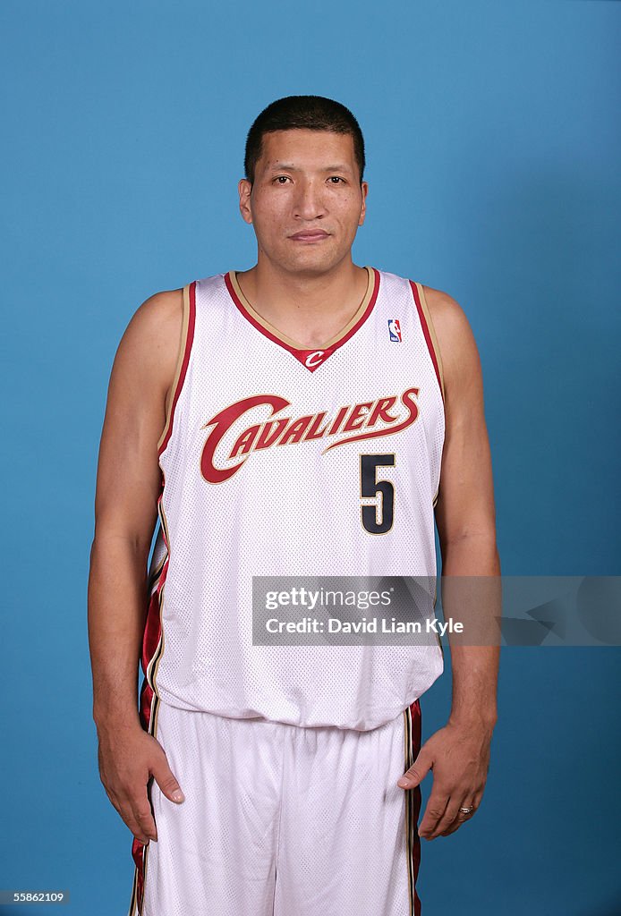 Mengke Mengke Bateer of the Cleveland Cavaliers poses for a head shot during ...