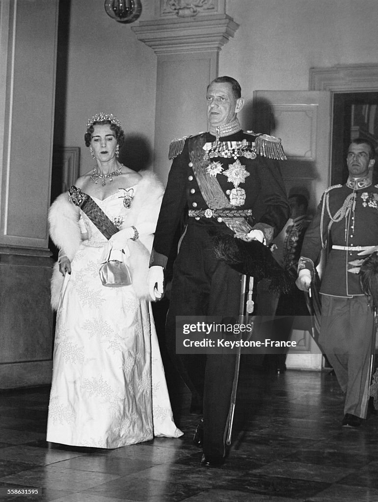 Le Couple Royal Au Chateau De Christiansborg