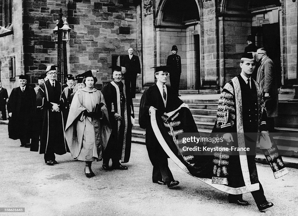 Ceremonie De Remise De Diplome Honoraire A La Princesse Elizabeth