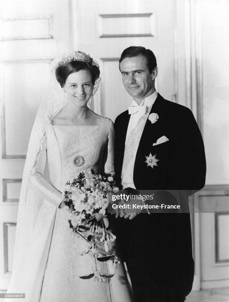 Photographie Officielle Du Mariage De La Princesse Margrethe
