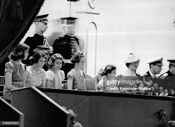 Le Roi, la Reine et les Princesses assistent au 'Royal Tournament', el 25 mai 1938 a Londres, Royaume-Uni