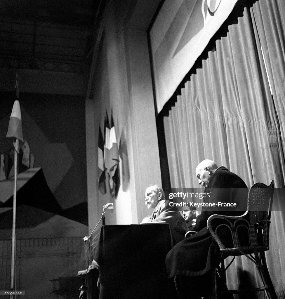 Conférence De Presse De Charles Maurras A Vichy