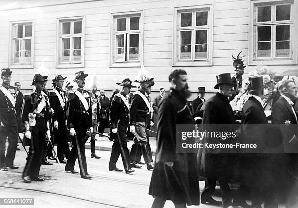 Funerailles de Marie Feodorovna en octobre 1928 a Copenhague, Danemark.