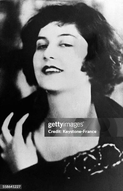 Portrait de l'actrice americaine Lita Grey, seconde epouse de Charlie Chaplin, en 1928, aux Etats-Unis.