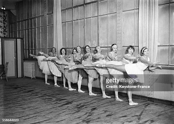 Ecole de danse acrobatique en 1930.