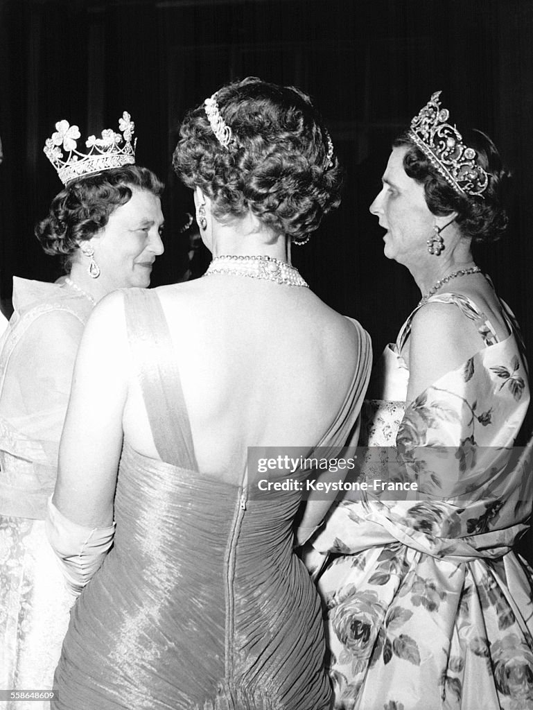 La Princesse Kira de Prusse, la Duchesse de Kent et la Princesse Olga de Yougoslavie