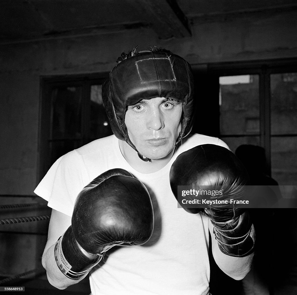 Le champion de boxe allemand Gustav Scholz