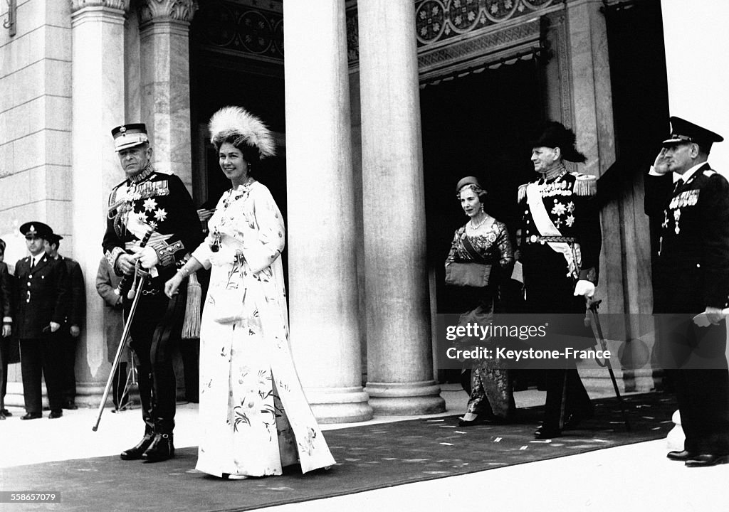 Le Roi Paul 1er de Grèce et la Reine Frederika