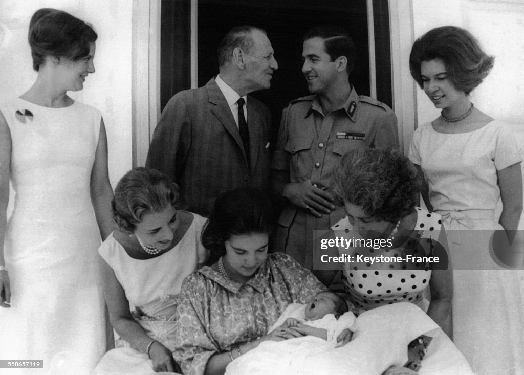 Les familles royales grecque et danoise autour de la petite Princesse Alexia de Grèce