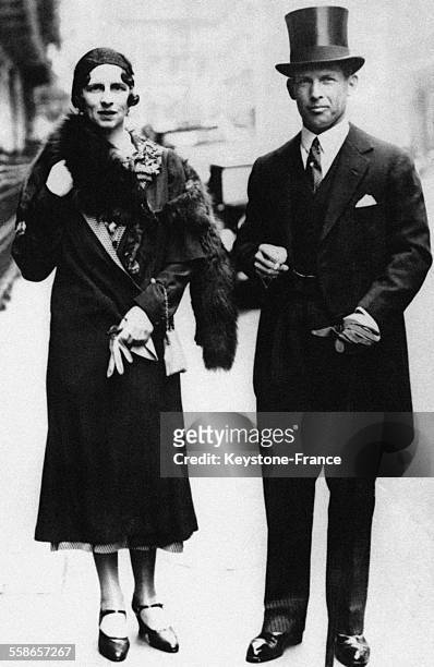 Princess Helen of Romania and her brother, former King George II of Greece , London, 22nd July 1931. La Princesse Hélène de Roumanie et son frère...