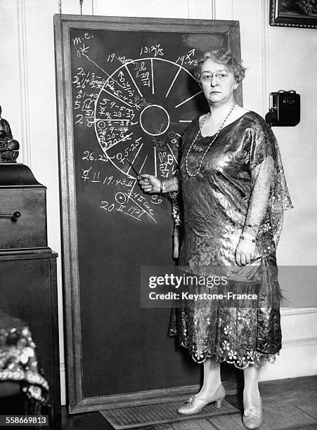 Astrologue et écrivain Grace Ellery Williams, à New York City, Etats-Unis.