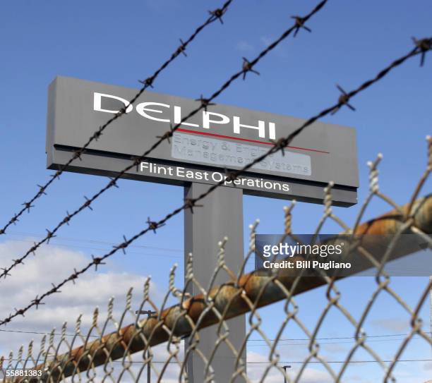 The Delphi Flint East Plant is pictured October 8, 2005 in Flint, Michigan. Delphi, the nation's largest automotive supplier, filed for the biggest...