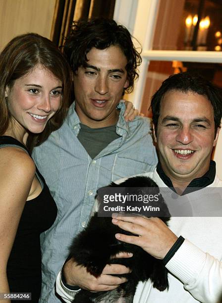 Carol Lindsay Woodall, actor Andrew Keegan, and professional poker player Tony Hachem attend the "It's All Goin' To The Dogs!" poker tournament to...