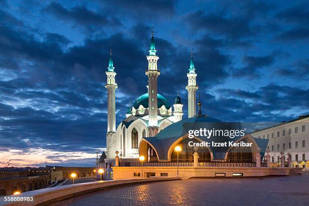 kul sharif mosque - kazan stock pictures, royalty-free photos & images