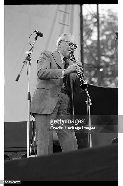 Benny Goodman, Knebworth, 1982. Artist: Brian O'Connor.