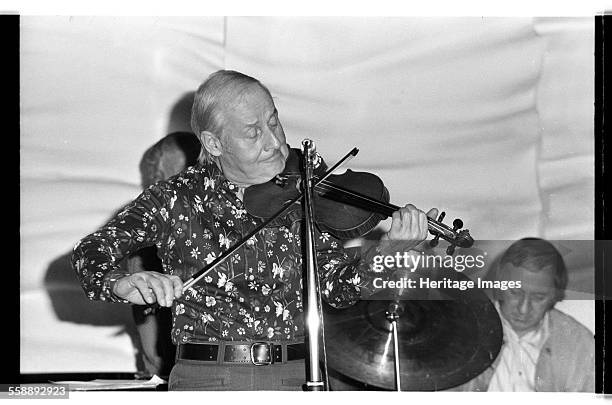 Stephane Grappelli, Ronnie Scott's, Soho, London, 1973. Artist: Brian O'Connor.