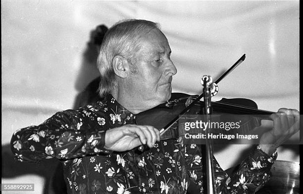 Stephane Grappelli, Ronnie Scott's, Soho, London, 1973. Artist: Brian O'Connor.