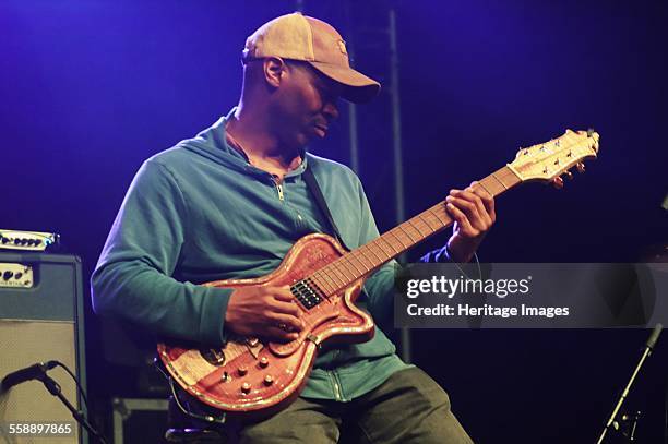 Kevin Eubanks, Love Supreme Jazz Festival, Glynde Place, East Sussex, 2014. Artist: Brian O'Connor.