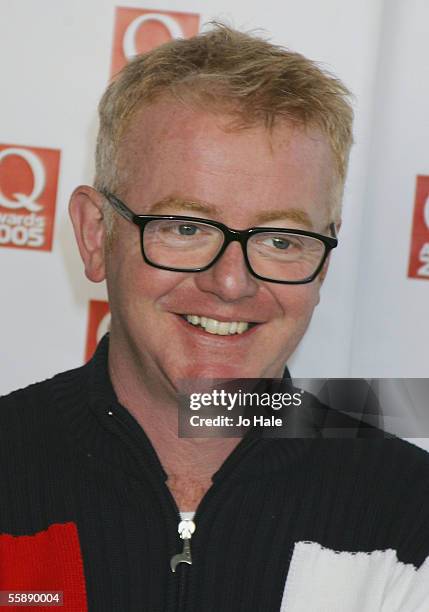 Chris Evans arrives at The Q Awards, the annual magazine's music awards, at Grosvenor House on October 10, 2005 in London, England.
