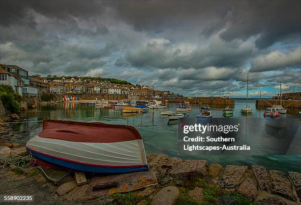 mousehole harbour - mouse hole stock pictures, royalty-free photos & images