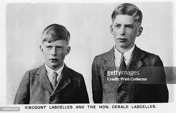 George Lascelles, 7th Earl of Harewood and the Honourable Gerald Lascelles . They were the sons of Princess Mary and grandsons of George V and Queen...