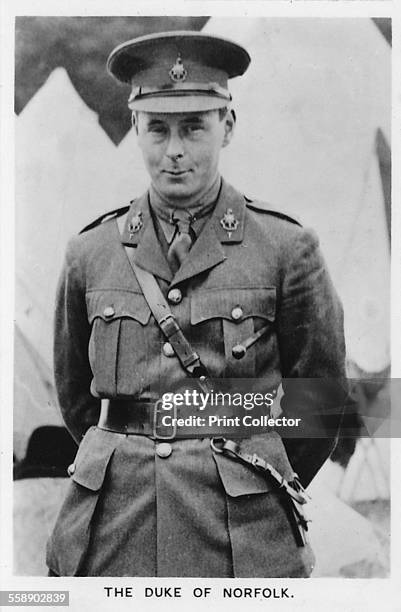 Bernard Fitzalan-Howard, 16th Duke of Norfolk , 1937. He was Earl of Arundel and Surrey until 1917. As hereditary Earl Marshal, he organised the...