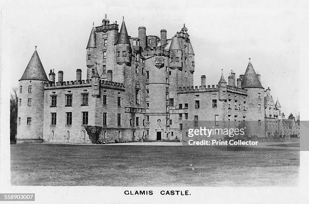 Glamis Castle, 1937. Glamis Castle was the home of the Lyon family since the 14th century, though the present building dates largely from the 17th...