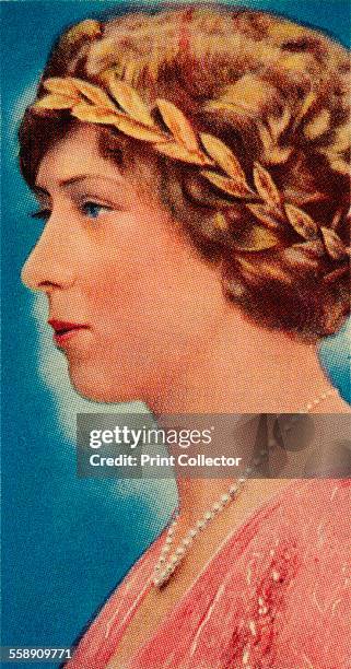 The Princess Royal, 1935. Ardath cigarette card, from a series of 50 commemorating the Silver Jubilee of King George V, 1935.