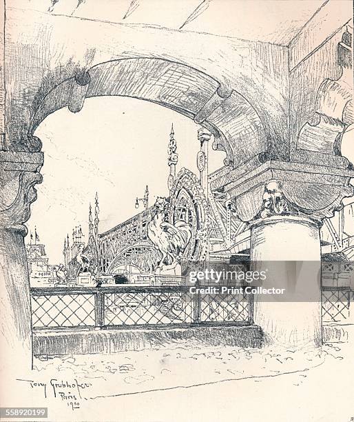'Colonnade near the Pont des Invalides', c1900. A sketch of the 'Exposition Universelle' of 1889. A World's Fair held in Paris, From The Studio...