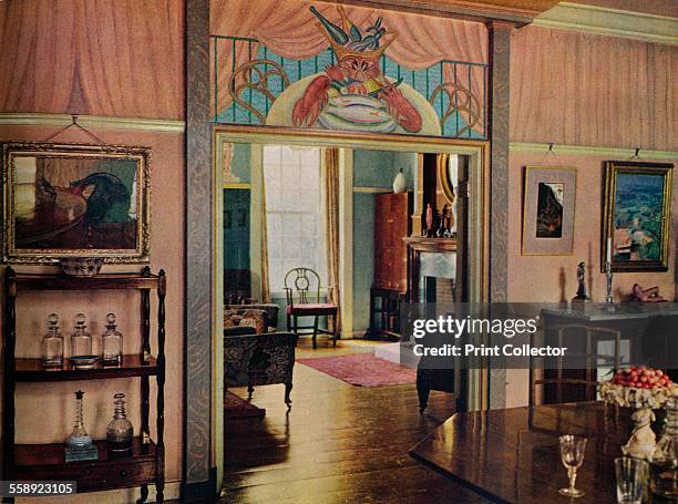 'Dining-room designed by C. Maresco Pearce.', 1941. The dining room of the artist Charles Maresco Pearce 1874-1964. From The Studio Volume 122. [The...