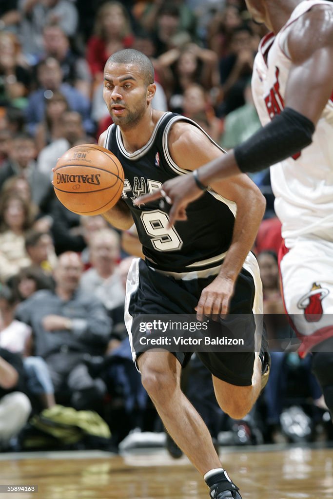 San Antonio Spurs v Miami Heat