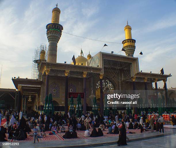 the shrine of imam moussa al kadhim - ali shrine stock pictures, royalty-free photos & images