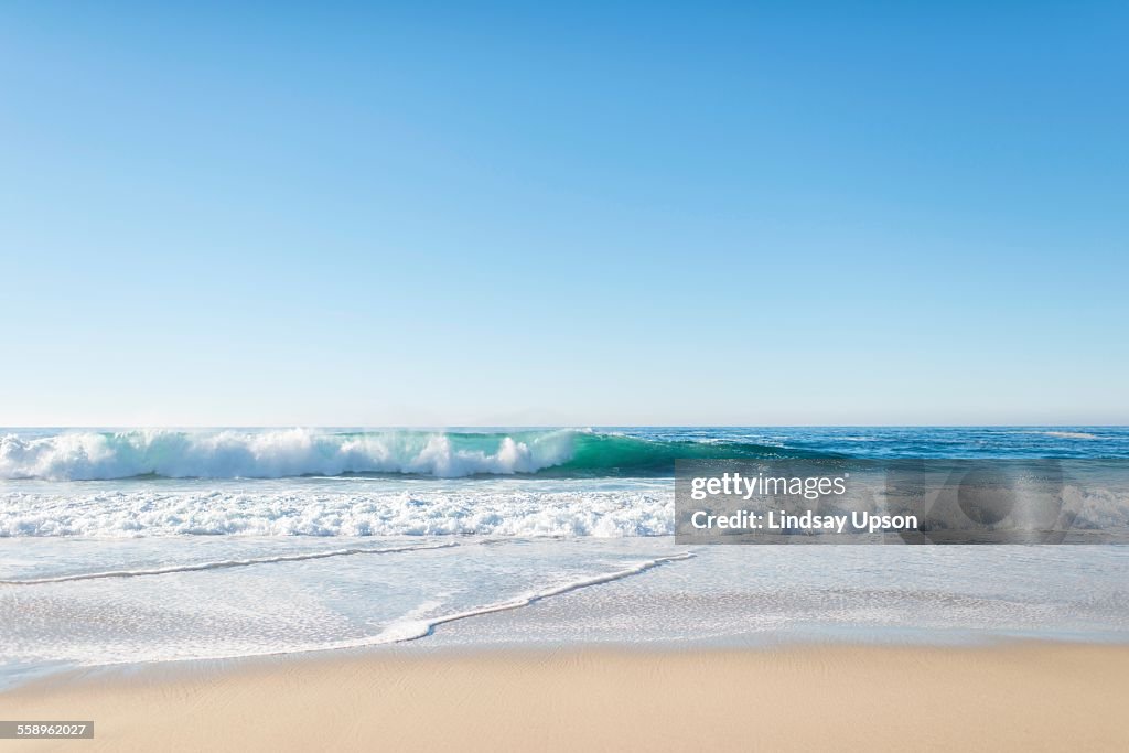 View of beach and sea, Big Sur, California, USA