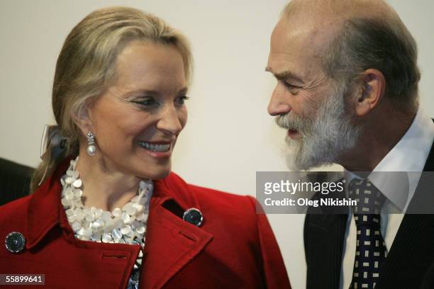 British Princess Michael of Kent attends the opening of Fifth International Exhibition "Mezzanine Week Of Decor/Lifestyle" October 11, 2005 in...