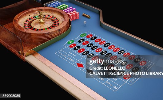 Roulette Table And Wheel Illustration High-Res Vector Graphic - Getty ...