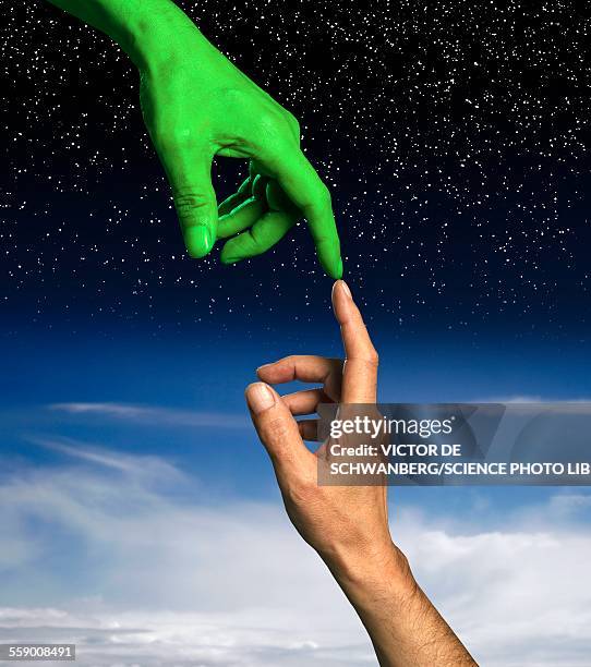 alien lifeform, illustration - außerirdischer stock-grafiken, -clipart, -cartoons und -symbole
