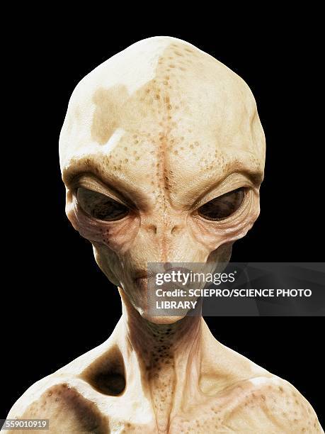 alien head, illustration - alien stock illustrations