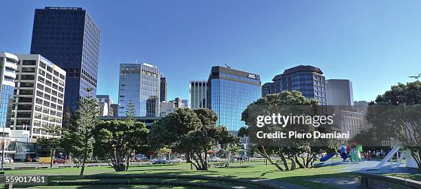 wellington skyline - panoramic skyline stock pictures, royalty-free photos & images